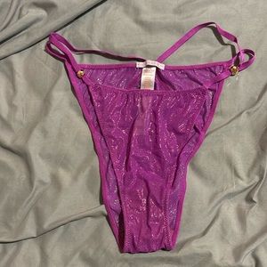 Savage X Fenty Gathered Mesh Strappy Bikini Panties